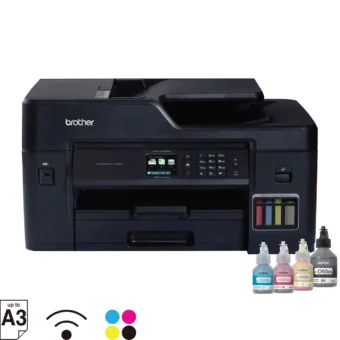 Efficiency Engineered - A3 Refill Ink Tank Multi-Function Centre with Wireless & Ethernet Connectivity, Automatic 2-sided Colour Print, ADF - Scan/Copy/Fax. Professionally Designed for Fast Print Speeds, Low Cost High Resolution Photo Quality with Ultra High Yield Ink Bottles, Wi-Fi Direct, Mobile & USB Print