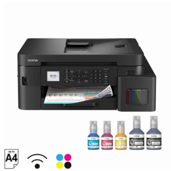 Smart & Seamless Printing with ADF, Duplex, 1.8” LCD – Plus, Extra Black Ink Bottle